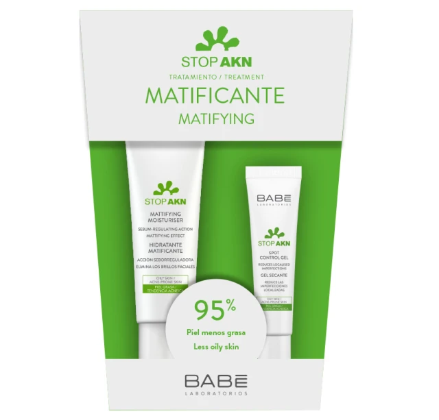 Babe Set Stop Akn Mattifying Moisturiser Ml Stop Akn Spot Control