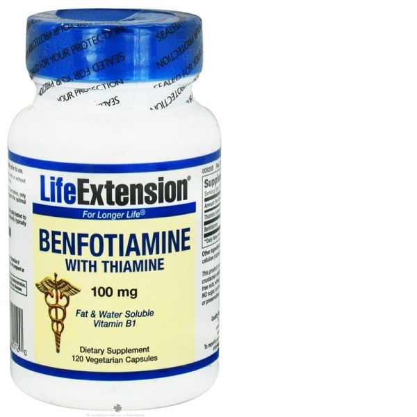 Life Extension Benfotiamine With Thiamine 100mg 120caps | Smile Pharmacy