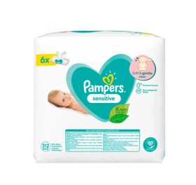 Pampers Sensitive Μωρομάντηλα 3+3 Δώρο 312τμχ