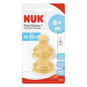 Nuk First Choice+ Θηλή Καουτσούκ 6m+ Μέγεθος 2 με …