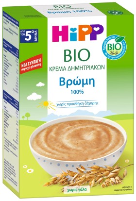 Hipp Bio Κρέμα Δημητριακών Βρώμη με Γλουτένη από τ …