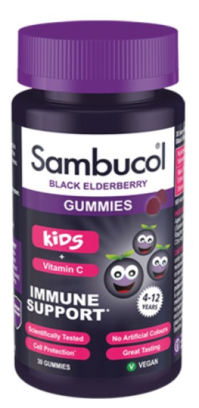 Sambucol Black Elderberry Kids + Vitamin C Παιδικέ …