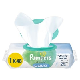 Pampers Harmonie Aqua Baby Wipes Μωρομάντηλα 48τμχ