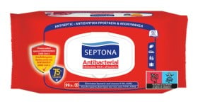 Septona Antibacterial Υγρά Μαντηλάκια 75% 60τμχ