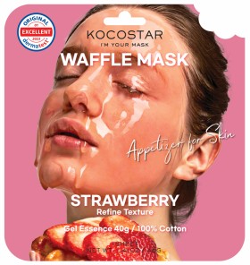 Kocostar Waffle Mask Strawberry Εμποτισμένη Μάσκα …