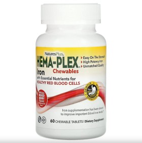 Nature's Plus Hema-Plex Mixed Berry 60 Chewables T …