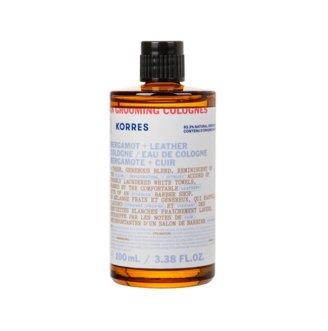 Korres Athenian Grooming Eau de Cologne Bergamot & Leather Άρωμα 100ml