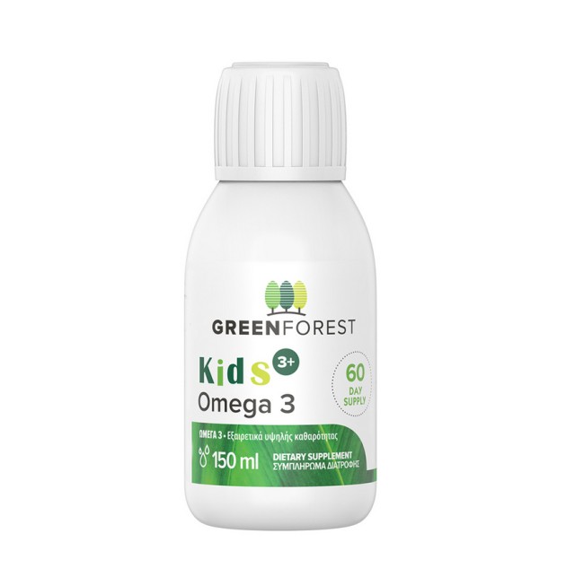 Green Forest Omega 3 Kids Εξαιρετικά υψηλής καθαρότητας 150ml