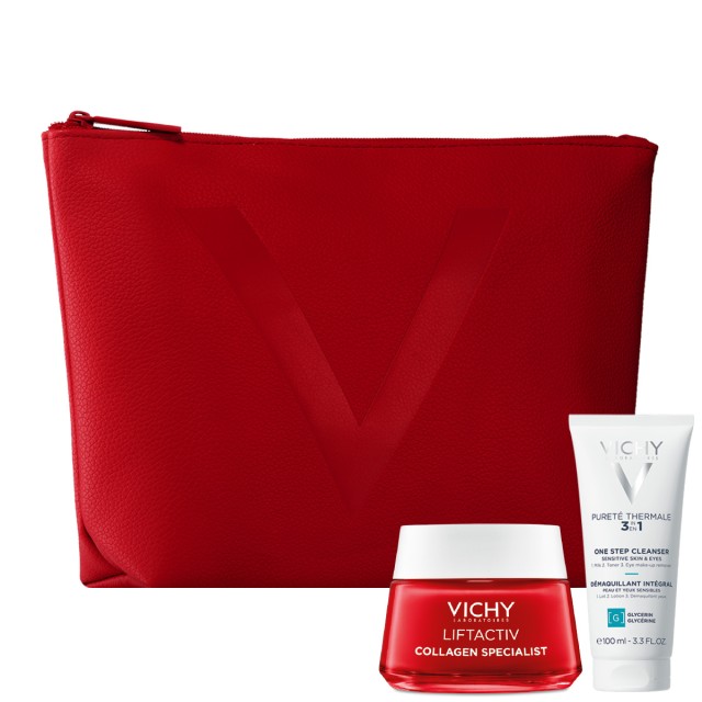 Vichy Set Liftactiv Collagen Specialist Κρέμα Ημέρας 50ml + Δώρο Γαλάκτωμα Καθαρισμού 3σε1 100ml