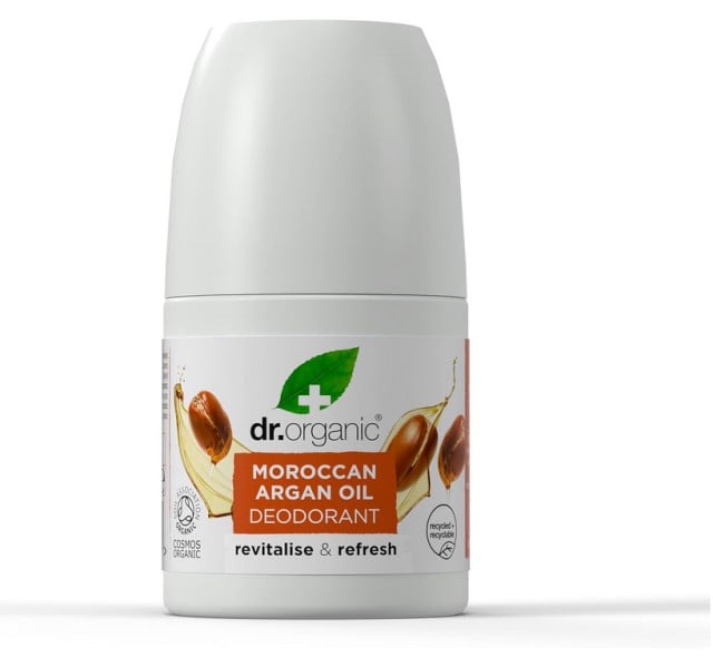 Dr.Organic Moroccan Argan Oil Roll-on Αποσμητικό  με Βιολογικό Μαροκινό Έλαιο Αργκάν 50ml