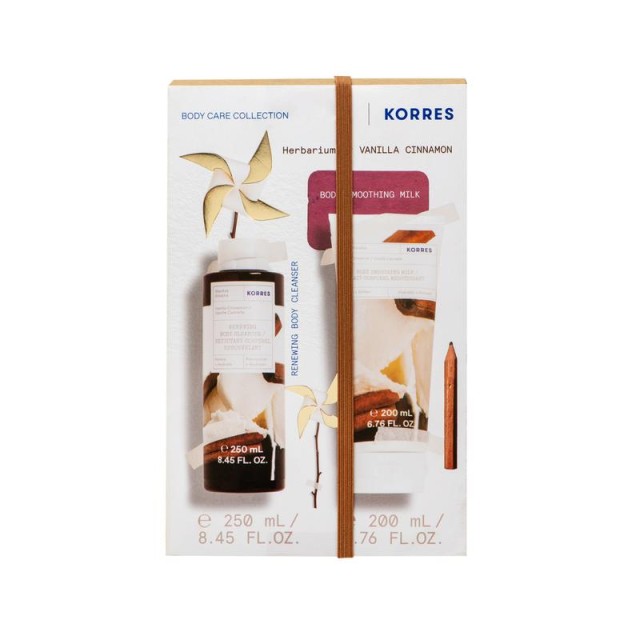 Korres Set Herbarium of Vanilla Cinnamon Αφρόλουτρο Βανίλια Κανέλα 250ml + Βανίλια Κανέλα Γαλάκτωμα Σώματος 200ml