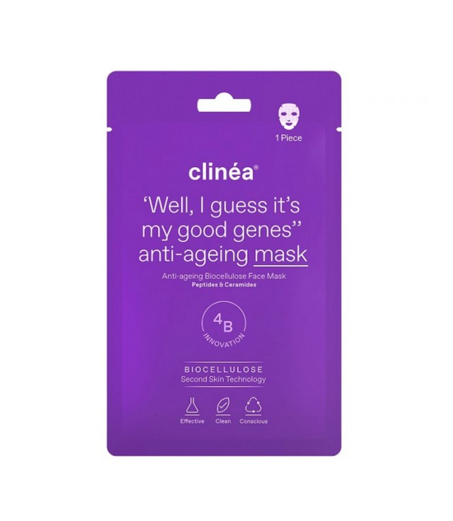 Clinea Anti-Ageing Biocellulose Μάσκα Προσώπου 1τμχ