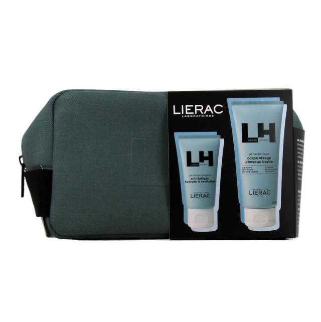 Lierac Set Homme Energizing Moisturizing Gel 50ml, All-Over Shower Gel Αφρόλουτρο 200ml & Δώρο Νεσεσέρ