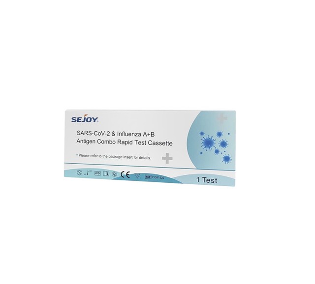 Sejoy SARS-CoV-2 & Influenza A+B Antigen Combo Rapid Test Cassette 1τμχ