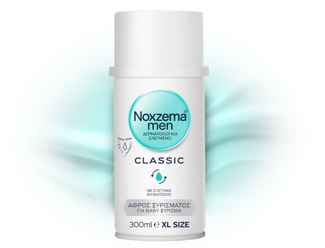 Noxzema Men Classic Αφρός Ξυρίσματος για Βαθύ Ξύρισμα 300ml