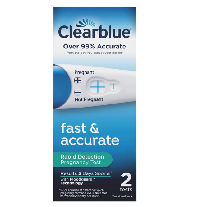 Clearblue Διπλό Τεστ Εγκυμοσύνης Γρήγορης Ανίχνευσης 2τμχ