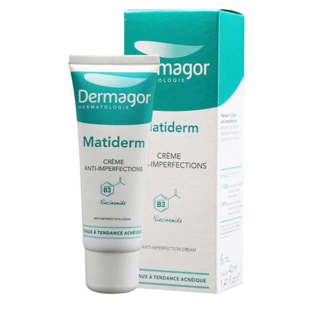 Inpa Dermagor Matiderm Cream Σμηγματορυθμιστική Κρέμα Προσώπου για Λιπαρά & Μικτά Δέρματα 40ml