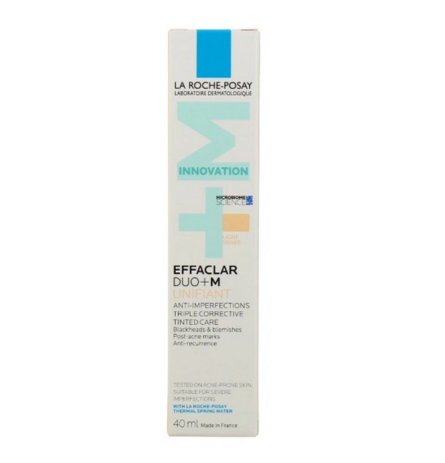 La Roche Posay Effaclar Duo(+) M Unifiant Επανορθωτική Φροντίδα με Χρώμα για Ομοιόμορφη Όψη κατά των Σοβαρών Ατελειών, των Φραγμένων Πόρων & των Σημαδιών Light Απόχρωση, 40ml