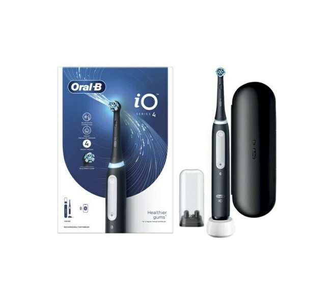 Oral-B iO Series 4 Magnetic Black Ηλεκτρική Οδοντόβουρτσα 1 τμχ (80364163)