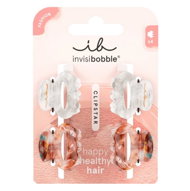 Invisibobble Clipstar Petit Bijoux Μίνι Κλάμερ 4τμχ