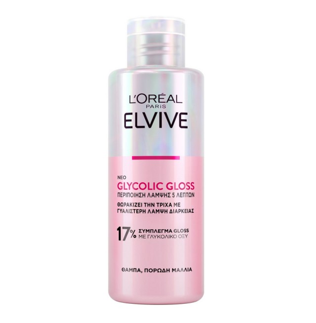 L'Oreal Paris Elvive Glycolic Gloss Περιποίηση Λάμψης 5 Λεπτών 200ml