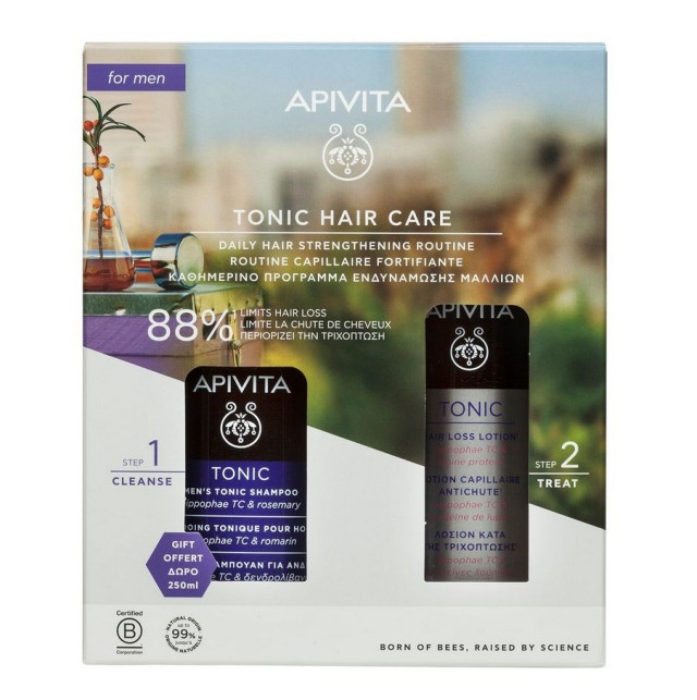 Apivita Hair Loss Lotion Hippophae TC & Πρωτείνες Λούπινου 150ml + Δώρο Apivita Τονωτικό Σαμπουάν Κατά της Τριχόπτωσης για Άνδρες Hippophae TC & Rosemary 250ml