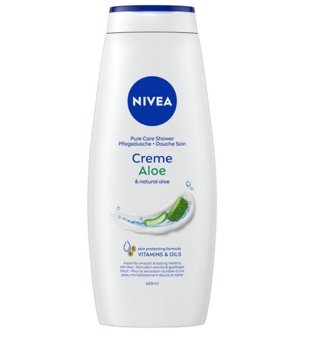 Nivea Creme Aloe Κρεμώδες Aφρόλουτρο 650ml