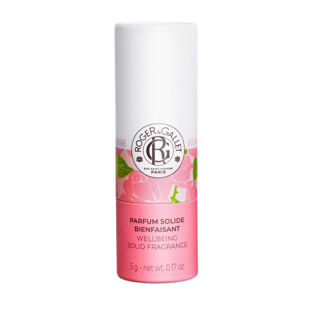 Roger & Gallet Parfum Solide Bienfaisant Rose Αναζωογονητικό Στερεό Άρωμα 5gr