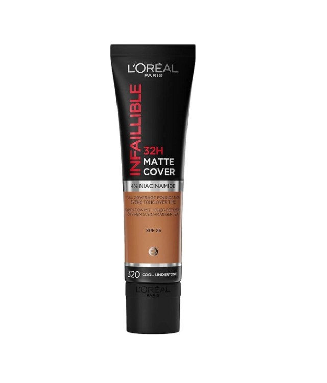 L'Oreal Paris Infaillible 32h Matte Cover Liquid Foundation 320 Cool Undertone 30ml