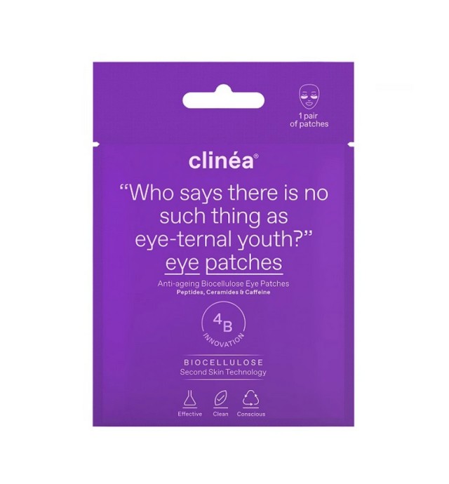 Clinea Anti-Ageing Biocellulose Eye Patches 1 Ζευγάρι