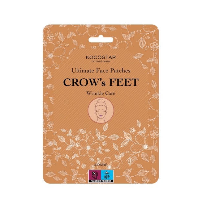 Kocostar Ultimate Face Patches Crow's Feet Wrinkle Care Αντιρυτιδικά Επιθέματα Ματιών 4 ζεύγη