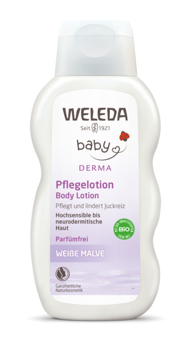 Weleda Baby Derma Βρεφικό Γαλάκτωμα Σώματος με Μολόχα 200ml