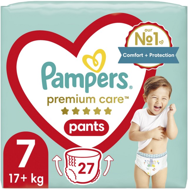 Pampers Premium Care Pants Πάνες Βρακάκι No.6 (17+kg) 27 Πάνες