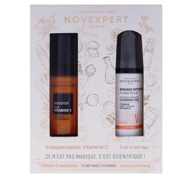 Novexpert Set Vitamin C Booster Ορός 30ml & Flash Radiant Αφρός Καθαρισμού Προσώπου 40ml