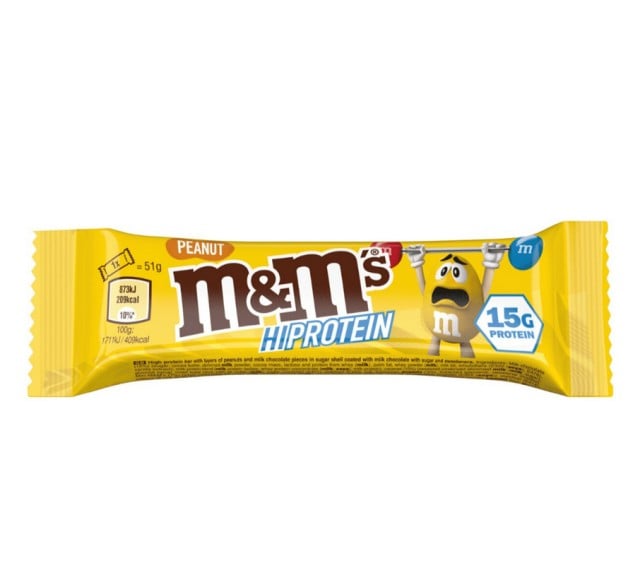 M&M's Hi Protein Μπάρα Υψηλής Πρωτεΐνης με Γεύση Peanut 51gr