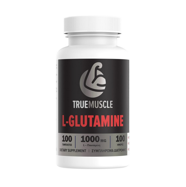 True Muscle L-Glutamine 1000mg 100 κάψουλες