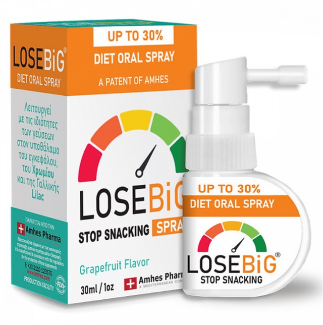 Amhes Pharma Losebig Stop Snacking Στοματικό Spray για Αδυνάτισμα γεύση Γκρέιπφρουτ 30ml