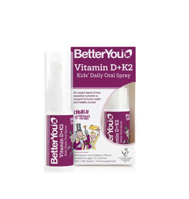 BetterYou Vitamin D+K2 Kids' Daily Oral Spray 15ml