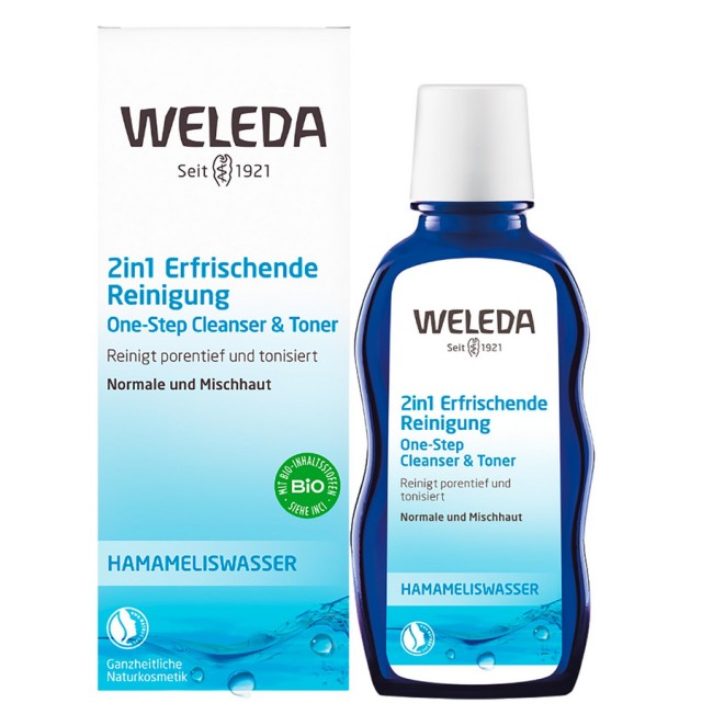 Weleda 2 Σε 1 Γαλάκτωμα Καθαρισμού & Τονωτική Λοσίον με Εκχύλισμα Αμαμελίδας  100ml