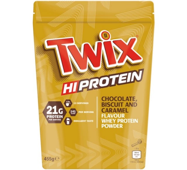 Twix HIProtein Σκόνη Πρωτεΐνης με Γεύση Σοκολάτα Μπισκότο & Καραμέλα 455gr