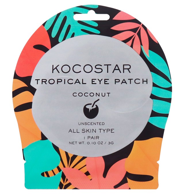 Kocostar Tropical Eye Patch Coconut Επιθέματα Υδρογέλης για Ενυδάτωση της Περιοχής των Ματιών Χωρίς Άρωμα 1 Ζεύγος