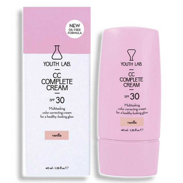 Youth Lab CC Complete Cream Vanilla Light Καλυπτική Κρέμα Ολικής Αναδόμησης SPF30 40ml