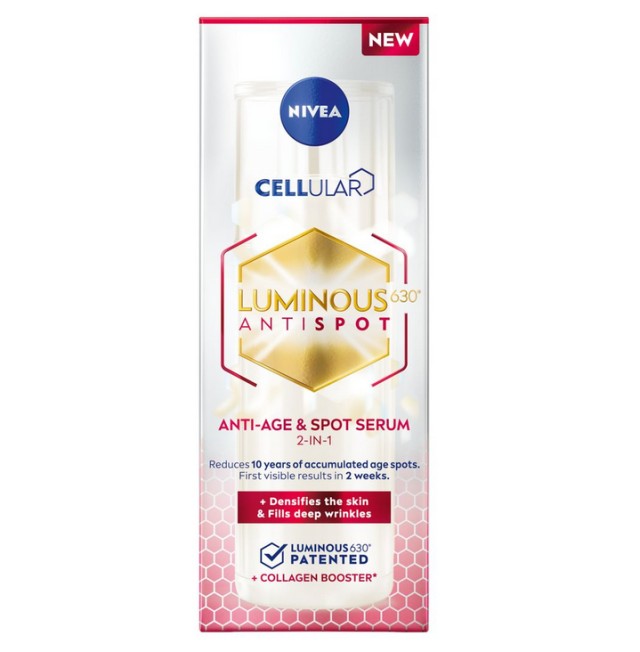 Nivea Cellular Luminous 630 Anti Dark-Spot 2in1 Anti-Age & Dark-Spot Ορός 30ml