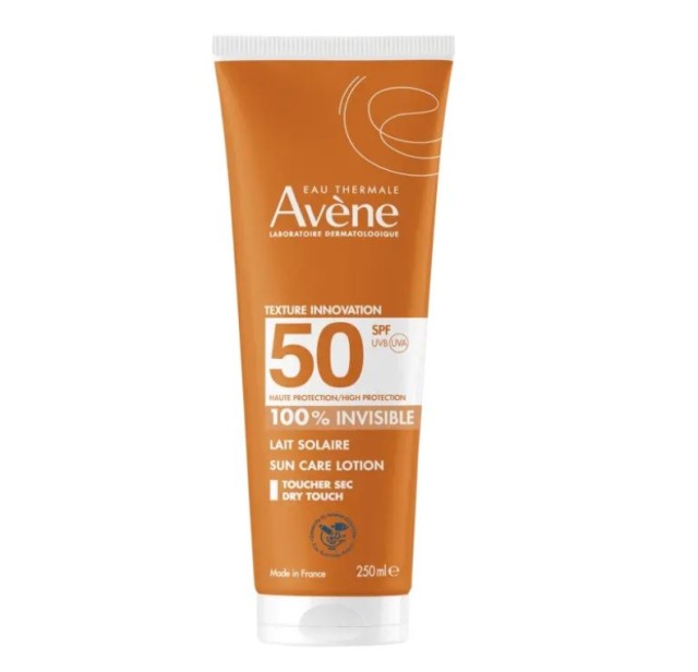 Avene Sun Protection Skin Milk SPF50 100% Invisible Αντηλιακό Γαλάκτωμα Σώματος 250ml