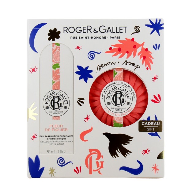 Roger & Gallet Set Fleur De Figuier Eau Parfumee Bienfaisante 30 ml & Fleur De Figuier Soap 100 gr