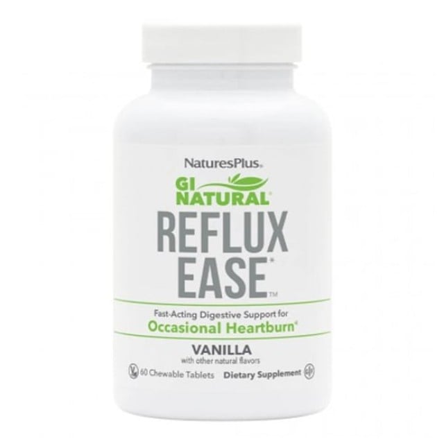 Nature's Plus GI Natural Reflux Ease 60 chewable tabs