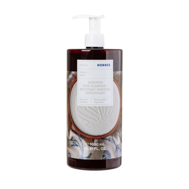 Korres Renewing Body Cleanser Αφρόλουτρο Σώματος Γιαούρτι 1000ml