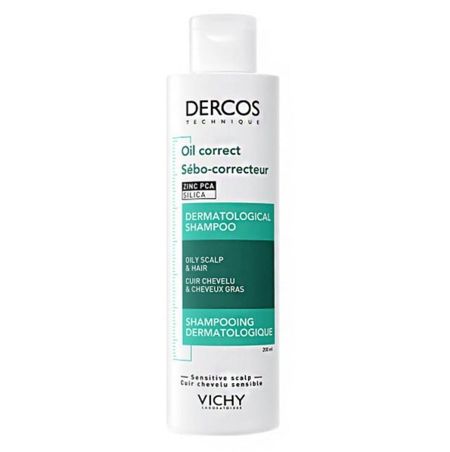 Vichy Dercos Oil Control Σαμπουάν Βαθύ Καθαρισμού για Λιπαρά Μαλλιά 200ml