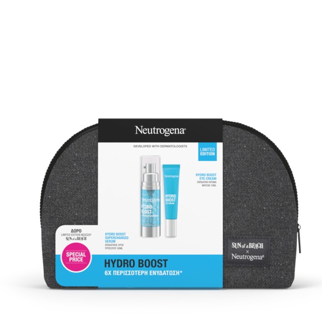 Neutrogena Set Hydro Boost Εντατικός Ορός Προσώπου 30ml , Hydro Boost Κρέμα Ματιών 15ml & Δώρο Νεσεσέρ