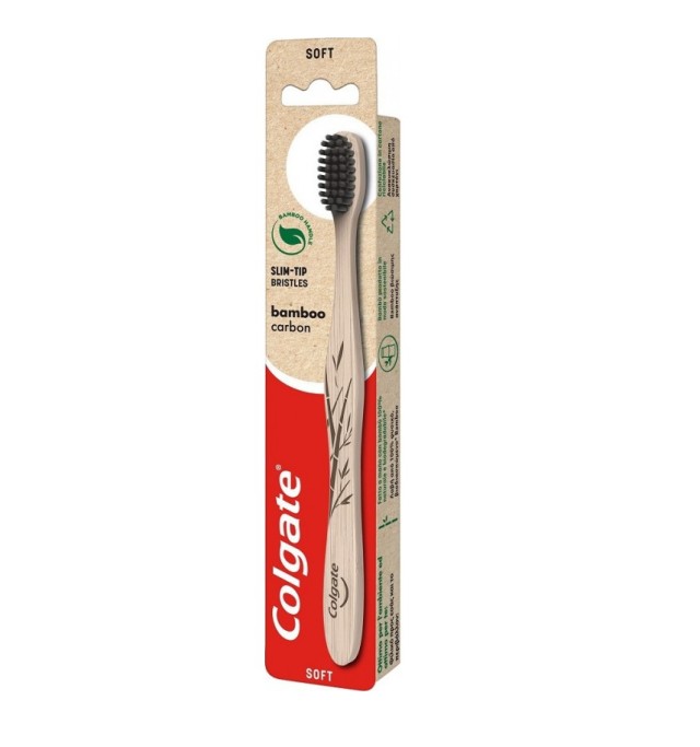 Colgate Bamboo Carbon Οδοντόβουρτσα Μαλακή 1τμχ